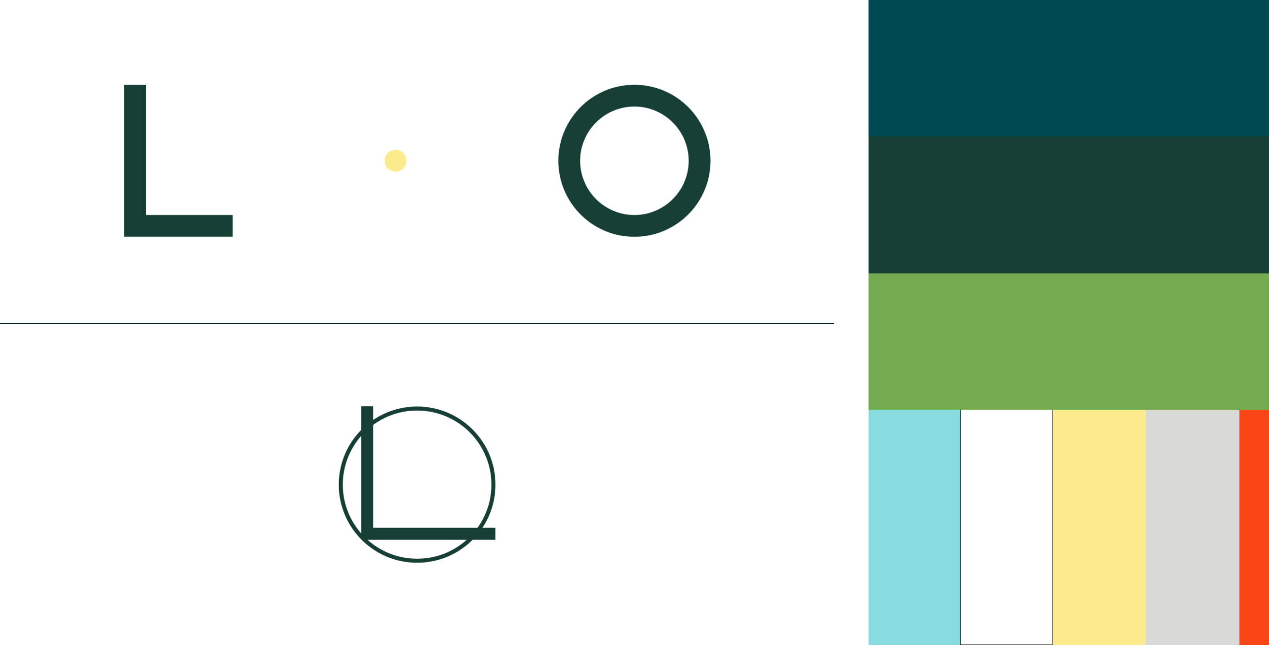 Logo and Color Palette L and O